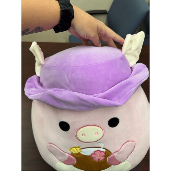 NWT Peter Pink Pig 16 Inch Squishmallows Plush - Picture 3 of 6